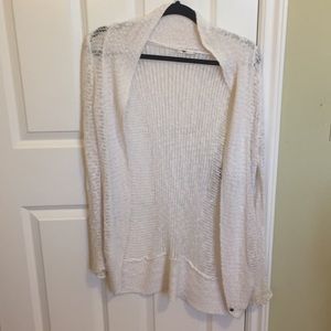 Roxy cream open cardigan